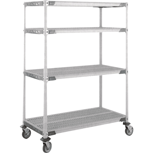 MetroMax i&reg; Stem Caster Cart, 4 Tiers, 24" x 69" x 36", 900 lbs. Capacity Canadian Safety Group Inc.