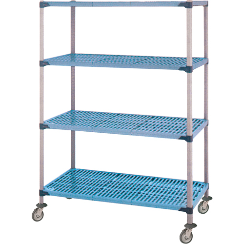 Shelving Unit, 4 Tiers, 36" W x 68" H x 18" D Canadian Safety Group Inc.