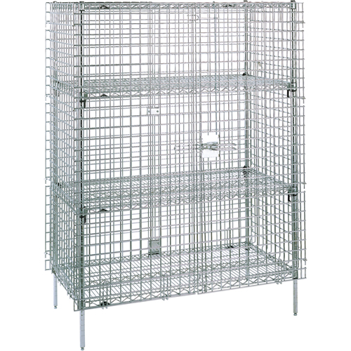 Security Carts, 4 Tiers, 38-1/2" W x 66-13/16" H x 21-1/2" D Canadian Safety Group Inc.