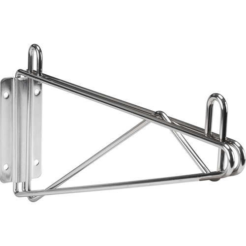 Direct Wall Mount for Chromate Wire Shelving, Single Bracket, 200 lbs. Capacity, 14" D Canadian Safety Group Inc.