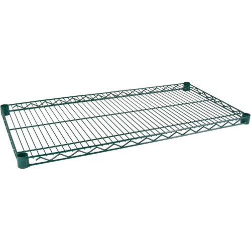 Shelf for Heavy-Duty Green Epoxy Finish Wire Shelving, 30" W x 14" D, 800 lbs. Capacity Canadian Safety Group Inc.