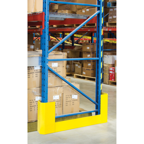 Protecteurs d'all&eacute;es de rayonnages, 3" la x 47" lo x 16" h, Jaune s&eacute;curit&eacute; OSHA Canadian Safety Group Inc.