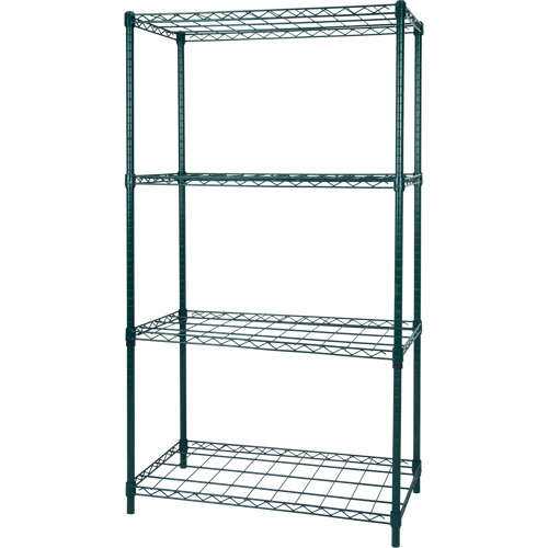 Dry Rack Shelving, 4 Tiers, 36" W x 63" H x 18" D Canadian Safety Group Inc.