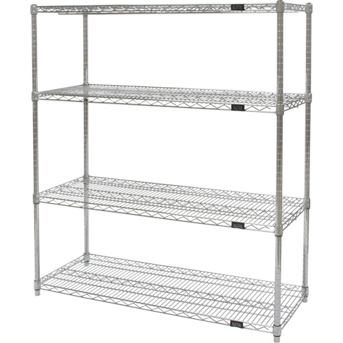 &eacute;tag&egrave;res robustes en treillis chromat&eacute;, Tiers 4, 30" la x 54" h x 18" p Canadian Safety Group Inc.