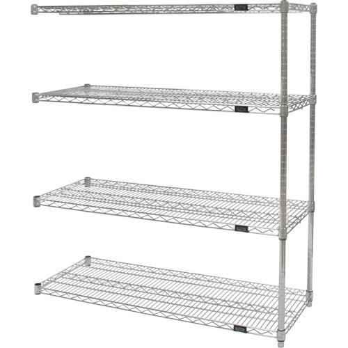 &eacute;tag&egrave;res robustes en treillis chromat&eacute;, Ensemble Ajout, Tiers 4, 30" la x 54" h x 18" p Canadian Safety Group Inc.