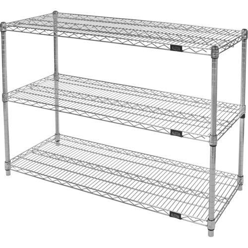 &eacute;tag&egrave;res robustes en treillis chromat&eacute;, Tiers 3, 36" la x 33" h x 24" p Canadian Safety Group Inc.
