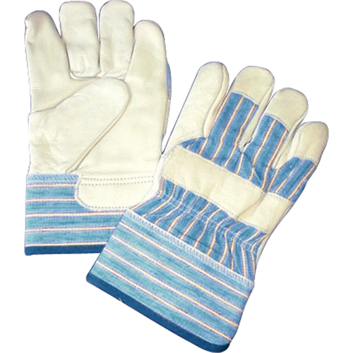 Gants doubl&eacute;s, Taille unique, Paume en Cuir fleur de vache, Doublure en Molleton de coton Canadian Safety Group Inc.