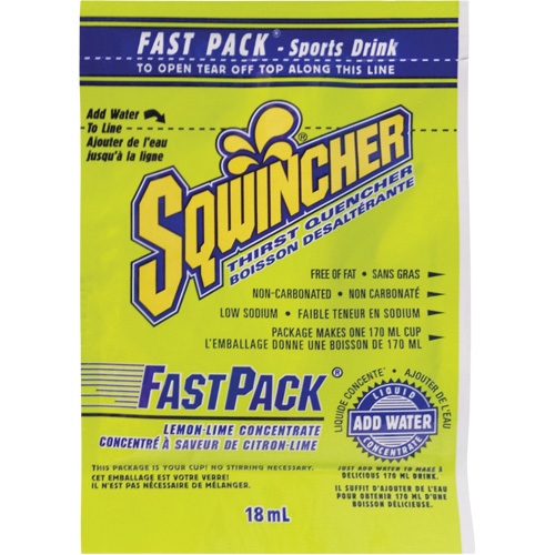 Sqwincher&reg; Rehydration Drink Fast Pack&reg;, Single Serve, Lemon-Lime Canadian Safety Group Inc.
