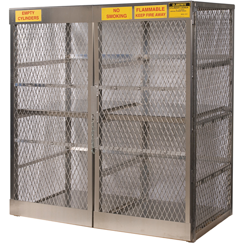 Armoires en aluminium pour bouteilles GPL, nbre de bouteilles: 16, 60" , 32" , 65" , Argent Canadian Safety Group Inc.