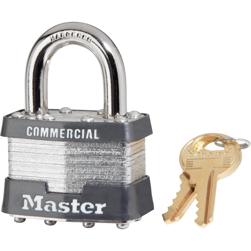 Cadenas lamin&eacute;, Argent, Cl&eacute;s identiques, Acier lamin&eacute;, Largeur de 1-3/4" Canadian Safety Group Inc.