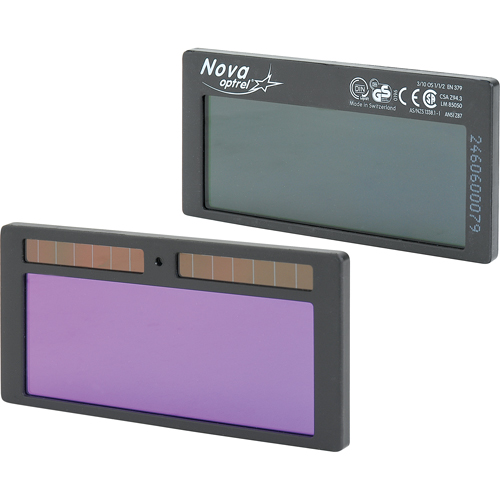 Filtres autoassombrissants Nova, 2" la x 4-1/4" h Champ de vision, Pour utilisation avec nova Canadian Safety Group Inc.