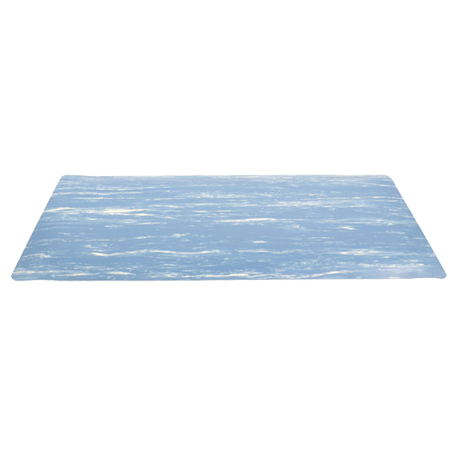 No. 970 Marble Sof-Tyle Grande Mats, Smooth, 3' x Lin. Ft. x 1", Blue, Rubber Canadian Safety Group Inc.