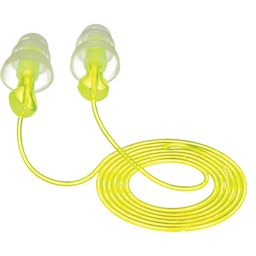Bouchons d'oreilles r&eacute;utilisables &agrave; trois brides E-A-R, Avec cordon, Vrac - Sac en poly, 26 dB NRR, Taille unique Canadian Safety Group Inc.