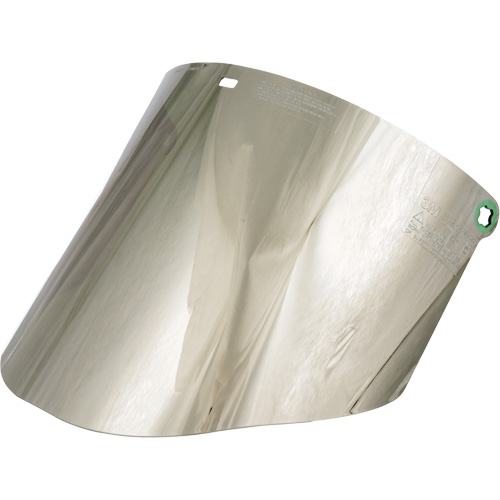 &eacute;cran facial moul&eacute;, Polycarbonate, Teinte Vert Canadian Safety Group Inc.