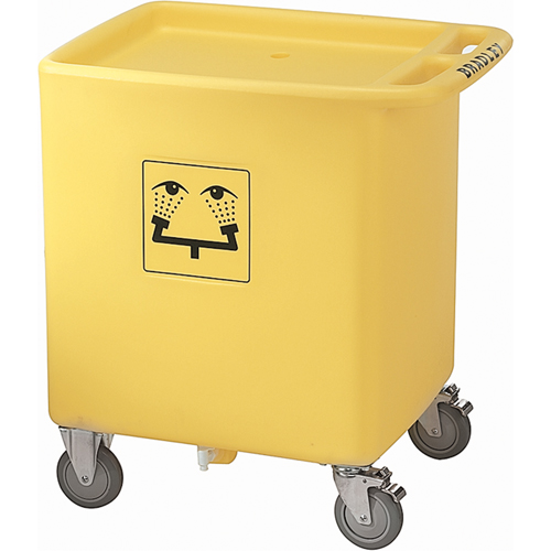 Chariot &agrave; d&eacute;chets pour douche douche oculaire On-Site Canadian Safety Group Inc.