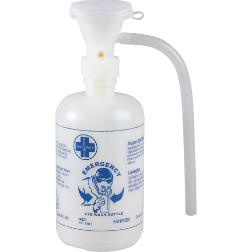 Accessoires pour poste de douche oculaire - Gouttes ophtalmiques, bouteille vide Canadian Safety Group Inc.