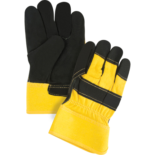 Gants d'ajusteur doubl&eacute;s pour l'hiver &agrave; chaleur sup&eacute;rieure, Grand, Paume en Cuir de vache refendu, Doublure en Thinsulate Canadian Safety Group Inc.