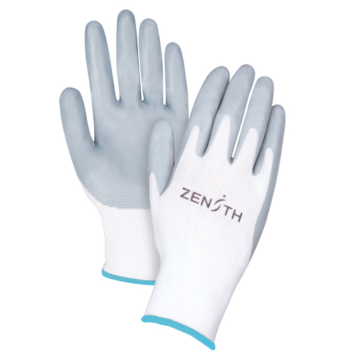 Gants l&eacute;gers enduits et respirants, 10/T-Grand, R&ecirc;vetement Mousse de nitrile, Calibre 13, Enveloppe en Polyester Canadian Safety Group Inc.