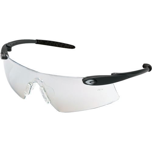 LUNETTES,DESPERADO,MONTNOIR CLR,I/O LENT MIROIR, Lentille Miroir int&eacute;rieur/ext&eacute;rieur, Anti-&eacute;gratignures, ANSI Z87+/R&eacute;pond ou surpasse la norme CSA Z94.3 Canadian Safety Group Inc.