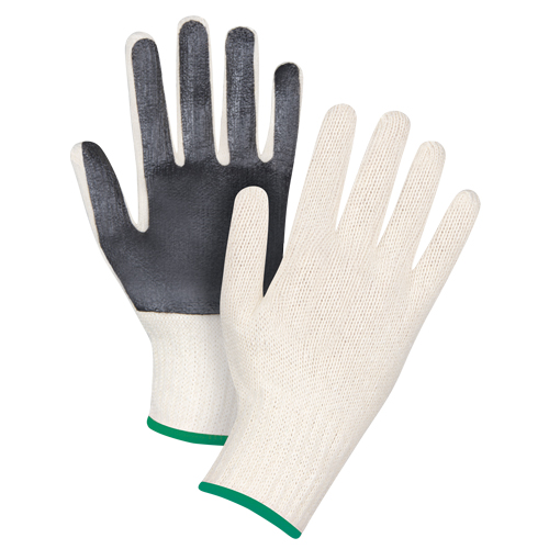 Gants en tricot &agrave; paume enduite, Poly/coton, Un c&ocirc;t&eacute;, Calibre 7, Moyen Canadian Safety Group Inc.
