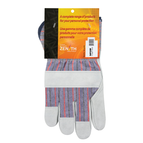 Gants d'ajusteur rugueux, T-Grand, Paume en Cuir de vache refendu, Doublure en Coton Canadian Safety Group Inc.