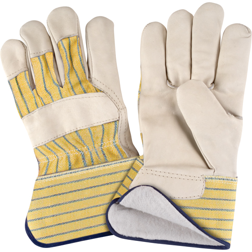 Gant pour ajusteur doubl&eacute;s pour l'hiver r&eacute;sistant &agrave; l'abrasion, T-Grand, Paume en Cuir fleur de vache, Doublure en Molleton de coton Canadian Safety Group Inc.