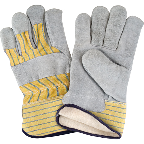 Gants d'ajusteur doubl&eacute;s pour l'hiver, T-Grand, Paume en Cuir de vache refendu, Doublure en Molleton de coton Canadian Safety Group Inc.