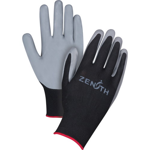 Gants enduits confortables de premi&egrave;re qualit&eacute;, 7/Petit, R&ecirc;vetement Nitrile, Calibre 13, Enveloppe en Polyester Canadian Safety Group Inc.