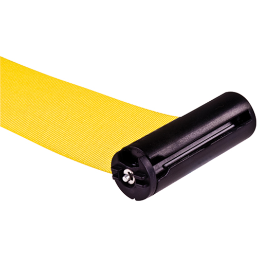 Poteau r&eacute;cepteur pour barri&egrave;res sur pieds pour le contr&ocirc;le des foules, Hauteur de 35", Jaune Canadian Safety Group Inc.