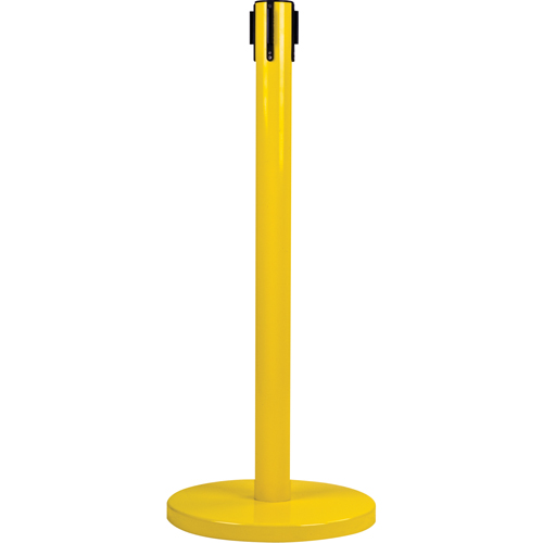 Poteau r&eacute;cepteur pour barri&egrave;res sur pieds pour le contr&ocirc;le des foules, Hauteur de 35", Jaune Canadian Safety Group Inc.