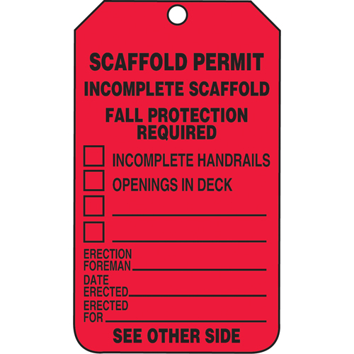 Inspection Tags, Plastic, 3-3/8" W x 5-7/8" H, English Canadian Safety Group Inc.