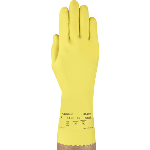 Gants Versatouch 297, Taille T-Grand/10, 12" lo, Latex de caoutchouc, Doublure en Ouat&eacute;e, 20 mils Canadian Safety Group Inc.