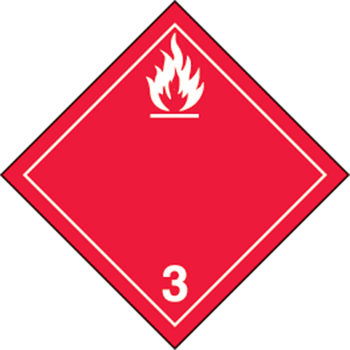 TDG Shipping Labels, Class 3, Flammable Liquids, Vinyl Canadian Safety Group Inc.