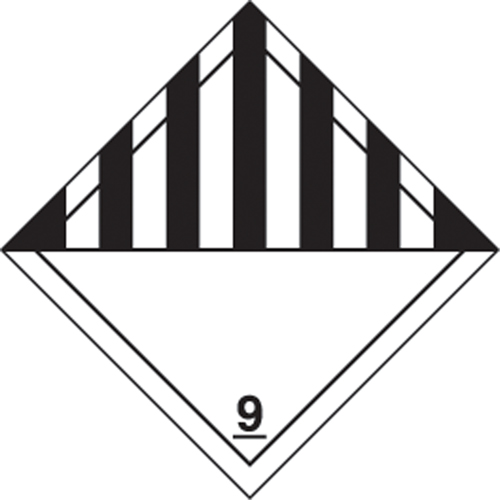 TDG Shipping Labels, Class 9, Miscellaneous Dangerous Goods, Paper Canadian Safety Group Inc.