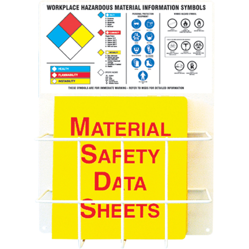 Panneaux de style panier pour mati&egrave;res dangereuses, Anglais, Compris reliures Canadian Safety Group Inc.