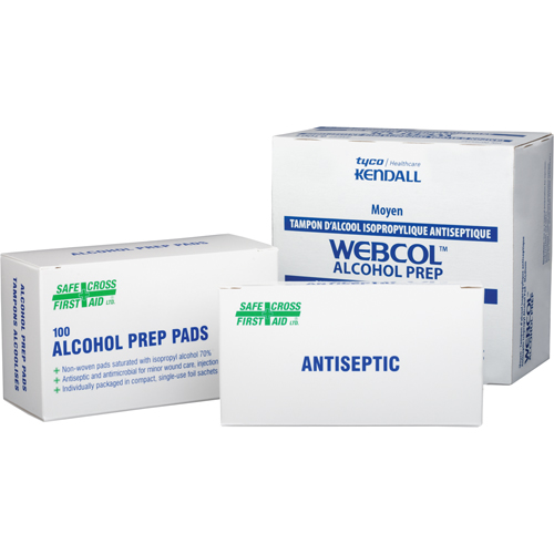 Alcohol Swabs, Towelette, Antiseptic Canadian Safety Group Inc.