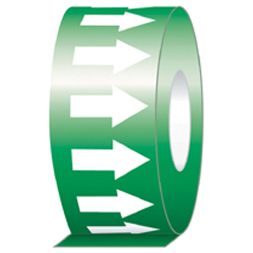 Pipe Marker, 108', White on Green Canadian Safety Group Inc.