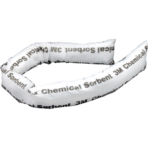 Chemical Sorbent Mini-Boom, Chemical, 4' L x 3" W, 12 gal. Absorbancy, 12 /Pack Canadian Safety Group Inc.