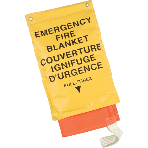 Emergency Fire Blankets, Fibreglass, 72"L x 72"W Canadian Safety Group Inc.