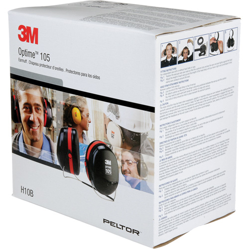 Peltor Optime 105 Series Earmuffs, Neckband, 29 NRR dB Canadian Safety Group Inc.