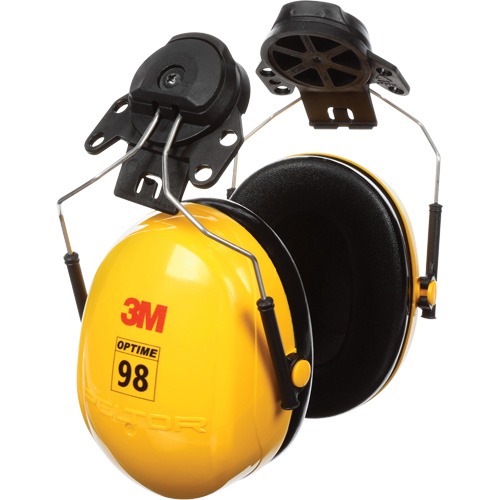 Serres-t&ecirc;tes de s&eacute;rie Peltor Optime 98, Fixation pour casque, 23 NRR dB Canadian Safety Group Inc.