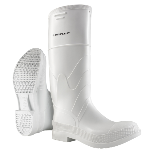 White Boots, PVC, Steel Toe, Size 6, Puncture Resistant Sole Canadian Safety Group Inc.