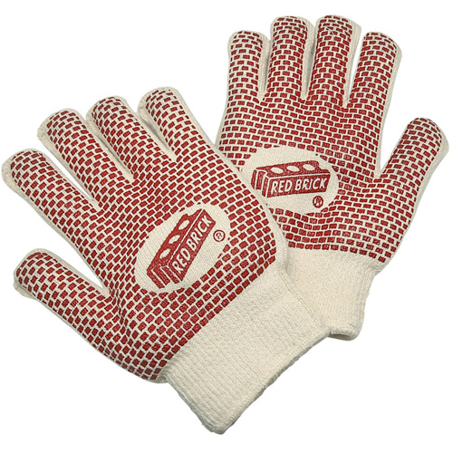 Red Brick&reg; Reversible Terrycloth Gloves, Cotton, Double Sided, 10 Gauge, Large Canadian Safety Group Inc.