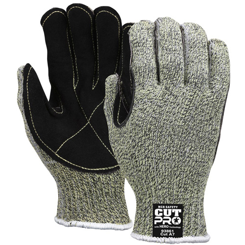 Gants r&eacute;sistants aux coupures Hero, Taille Petit/7, Calibre 7, Enveloppe en Acier inoxydable/Kevlar/PEHD, ANSI/ISEA 105 niveau 4 Canadian Safety Group Inc.