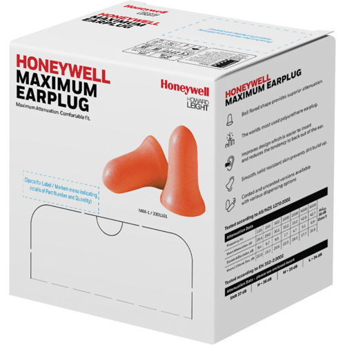 Howard Leight Maximum Foam Earplugs, Bulk - Polybag Canadian Safety Group Inc.