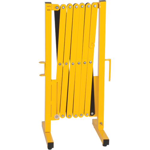 Barri&egrave;re extensible, 37" h x 11' lo, Noir/Jaune Canadian Safety Group Inc.