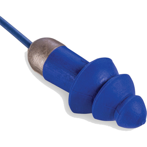 Rockets&reg; Metal Detectable Reusable Earplugs, Corded, One-Size, Bulk - Plastic Case, 27 NRR dB Canadian Safety Group Inc.