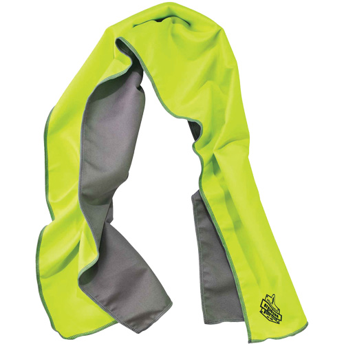 Serviette de refroidissement en microfibre Chill-Its 6602MF, Lime haute visibilit&eacute; Canadian Safety Group Inc.