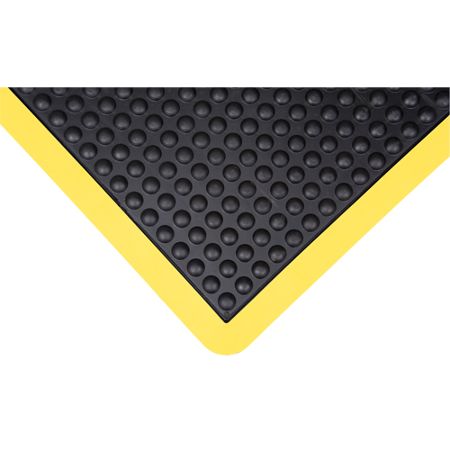 Anti-Fatigue Dome Matting, Bubbled, 2' x 3' x 1/2", Black, Rubber Canadian Safety Group Inc.