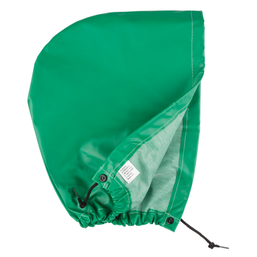 AcidBasicTM Chemical & Acid Resistant Rain Hood, One Size, Green, Polyester Canadian Safety Group Inc.